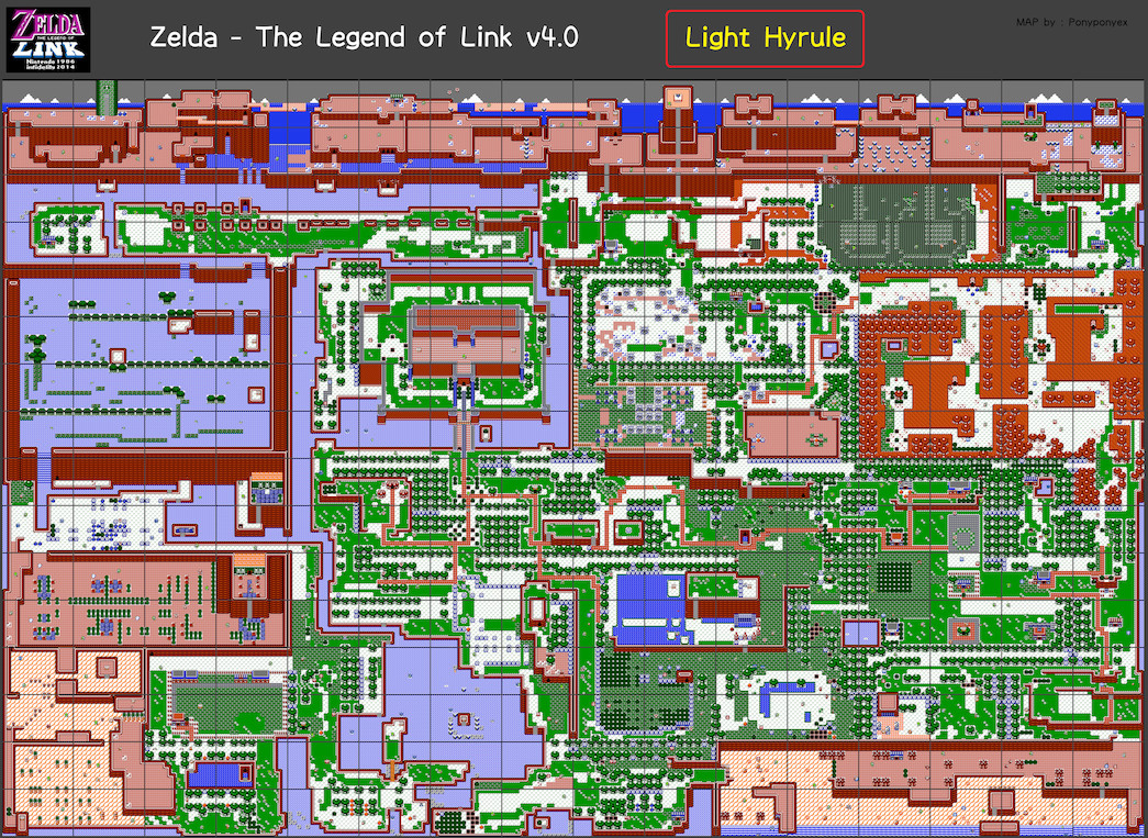 Zelda The Legend Of Link V4 0 ハイラル Map
